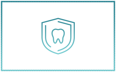 Animated tooth on a shield