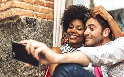 couple taking a picture together