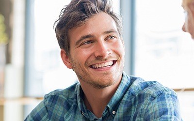 Young man with gorgeous smile