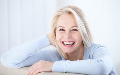 Woman smiling