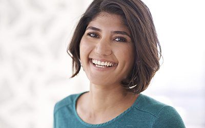 Young woman with gorgeous healthy smile