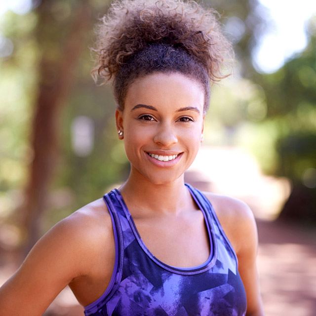 Young woman with gorgeous smile