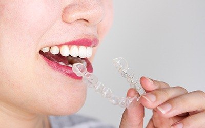 woman’s nice smile