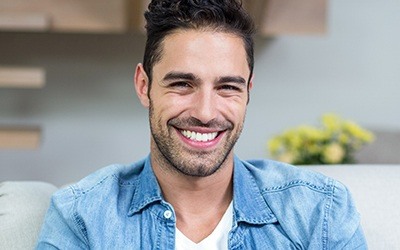 Smiling man with healthy teeth